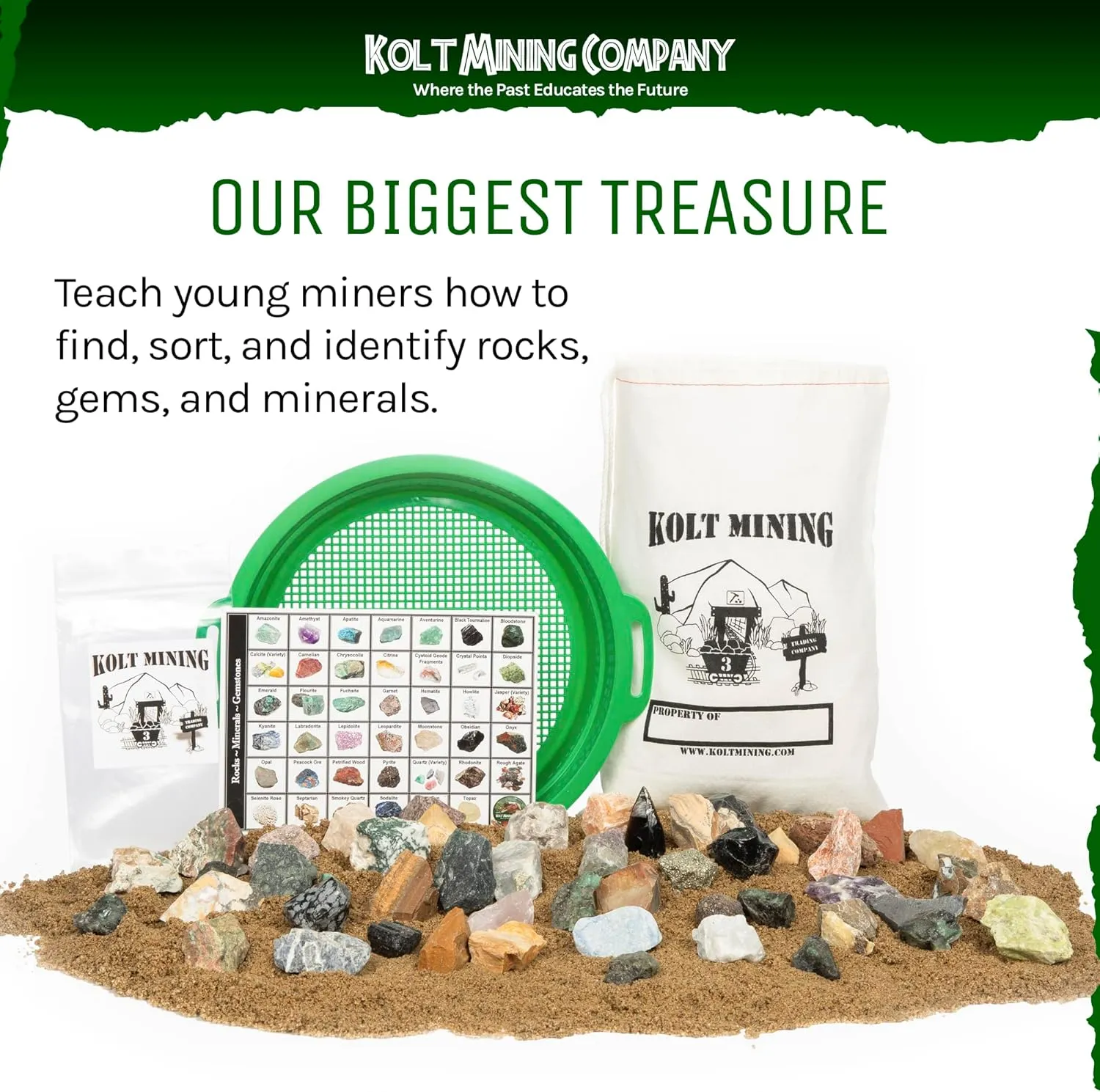 Activity Dig Kit – Emeralds and Gemstone Mix for Kids – Excavate Real Crystals, Rocks, and Minerals – Great STEM/STEAM Teaching Tool – Rock Collection for Geology Enthusiasts