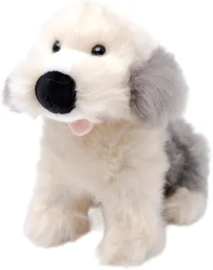 Adorable 10-Inch Old English Sheepdog Plush Toy - Soft and Cuddly Stuffed Animal for Kids, Dog Lovers, and Collectors