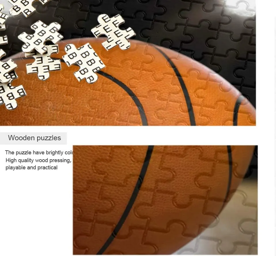 ALAZA Basketball 3D Sport Jigsaw Puzzle Leisure Creative Games 1000 Pieces for Adults Children