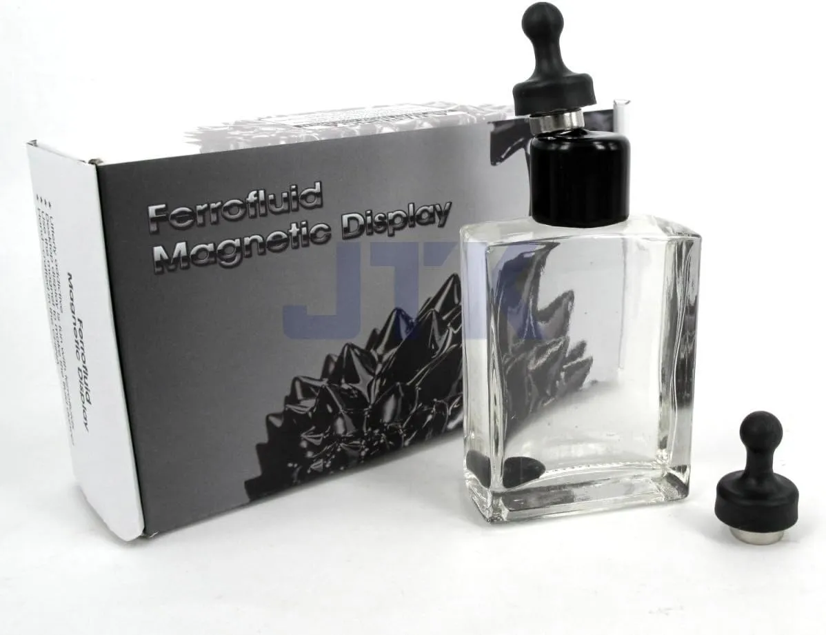 Amazing Ferrofluid Magnetic Display in a Bottle, Ferrofluid Magnetic Liquid Display Desk Toy, Magnetism Science Kits by C&H Solutions