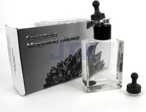 Amazing Ferrofluid Magnetic Display in a Bottle, Ferrofluid Magnetic Liquid Display Desk Toy, Magnetism Science Kits by C&H Solutions