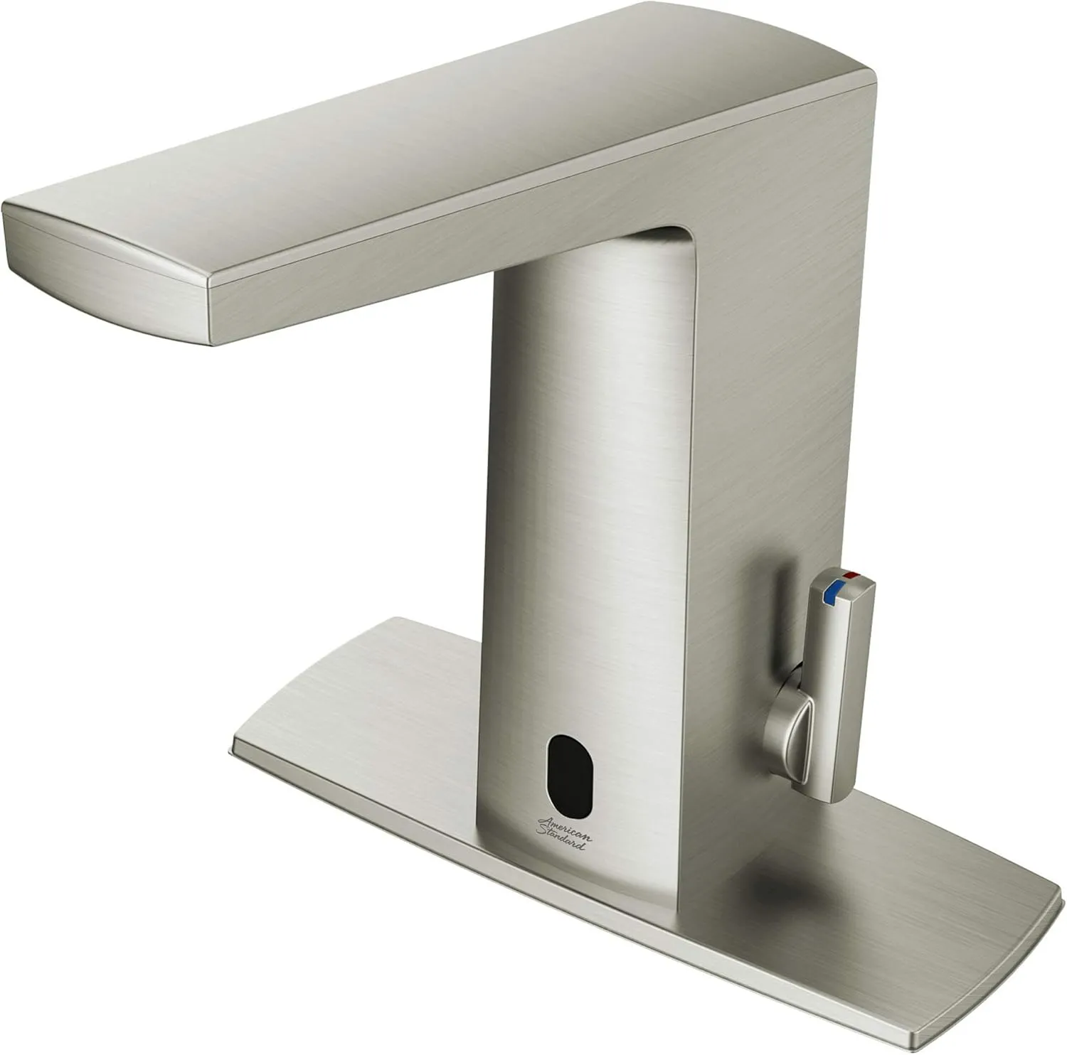American Standard 7025205.295 Paradigm Selectronic Integrated Faucet with Above-Deck Mixing, Battery-Powered, 0.5 gpm, Brushed Nickel