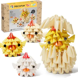 Animals Little Chicks Set, Cute Animal kit Assembling Soft Building Toys Gifts for Kids and 6  Interactive Building Toy for Kids, Boys, and Girls (1180-CHICKSET)