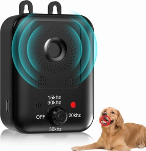 Anti Barking Devices, Auto Barking Control Devices with 3 Modes, Effective Stop Barking Dog Devices for Indoor & Outdoor Use, Rechargeable Ultrasonic Dog Bark Box Barking Deterrent Devices?Black1