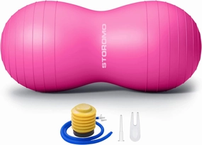 Anti-Burst Peanut Ball – High Weight Capacity Exercise Ball for Birth, Yoga, Pilates & Physical Therapy, Eco-Friendly PVC Fitness Ball for Kids & Adults, Includes Pump