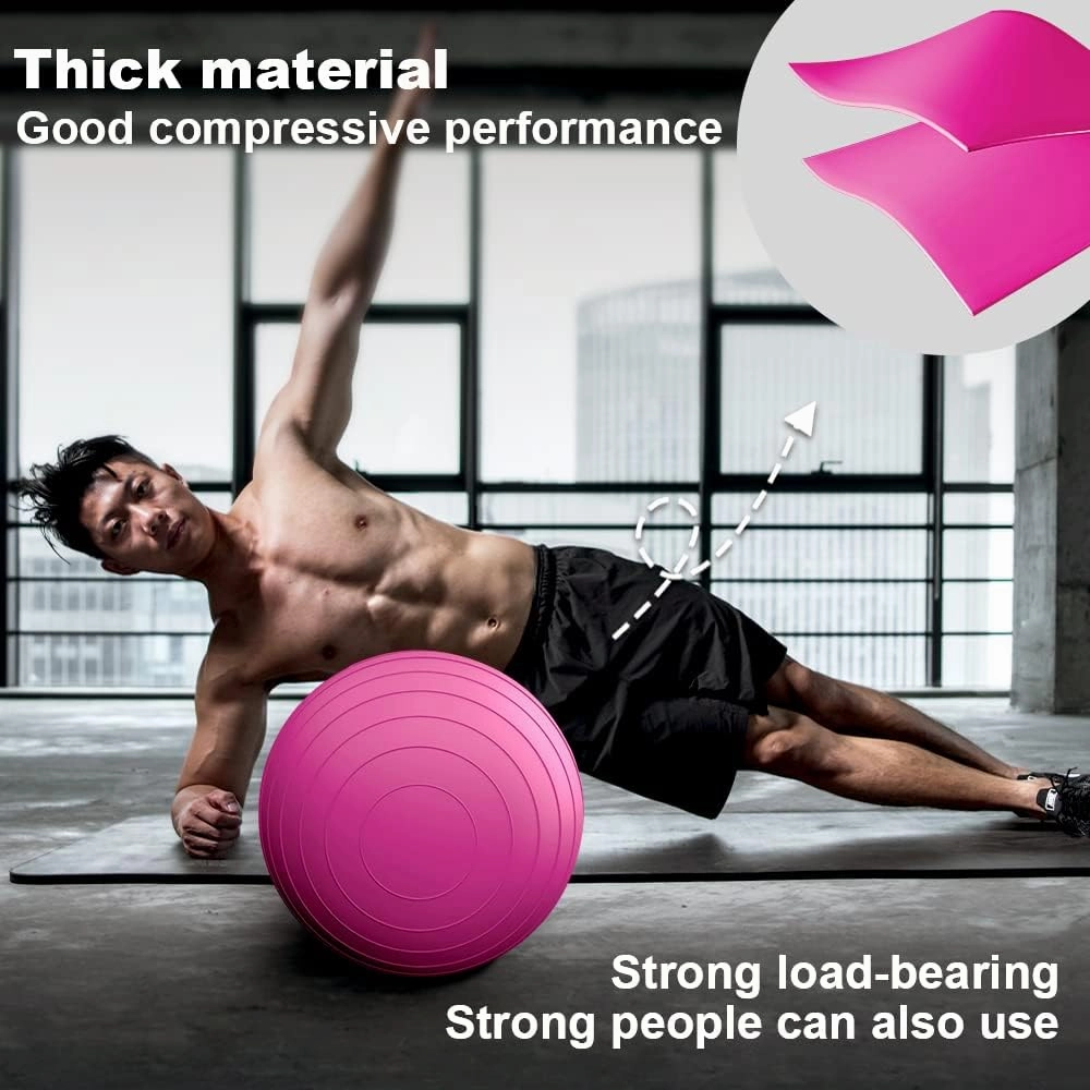 Anti-Burst Peanut Ball – High Weight Capacity Exercise Ball for Birth, Yoga, Pilates & Physical Therapy, Eco-Friendly PVC Fitness Ball for Kids & Adults, Includes Pump