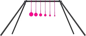 AR500 Steel Target Stand System Kit, 1/4” Thick 6 Spinning Targets, Suitable for .22 Rimfire Airgun Pellet Guns