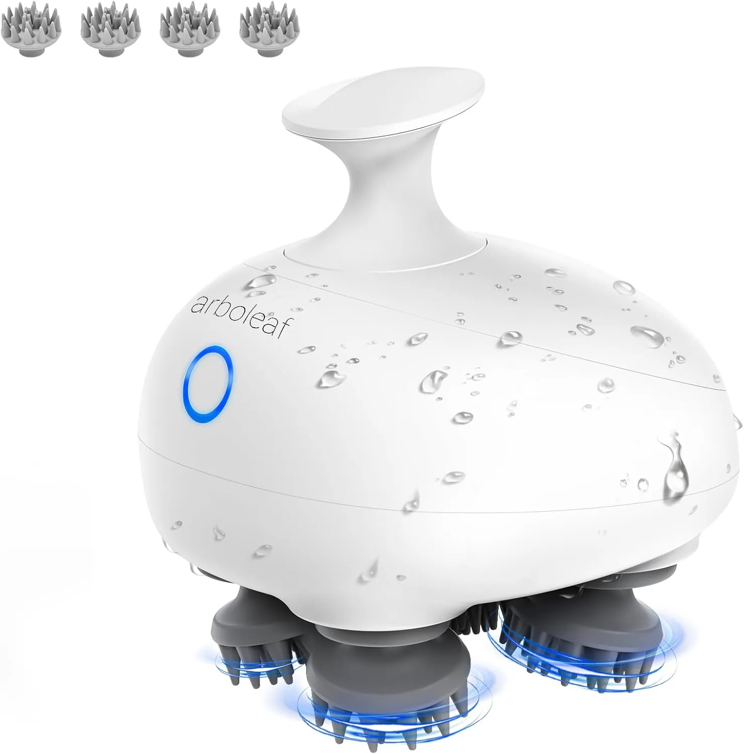 arboleaf Scalp Massager Electric Kneading Head Massager Scalp Stress Relax Portable Rechargeable Hair Massage Waterproof Cat Scratcher, Gifts for Him Her