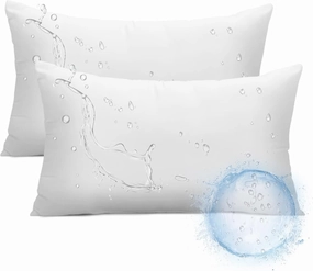 Ashler 12 x 20 Outdoor Pillow Inserts, Made in USA, Spring Decor Pillows, Set of 2, Water Resistant Throw Pillow Insert Hypoallergenic Pillow Insert for Patio, Bench, Garden, Indoor Outdoor Decorative