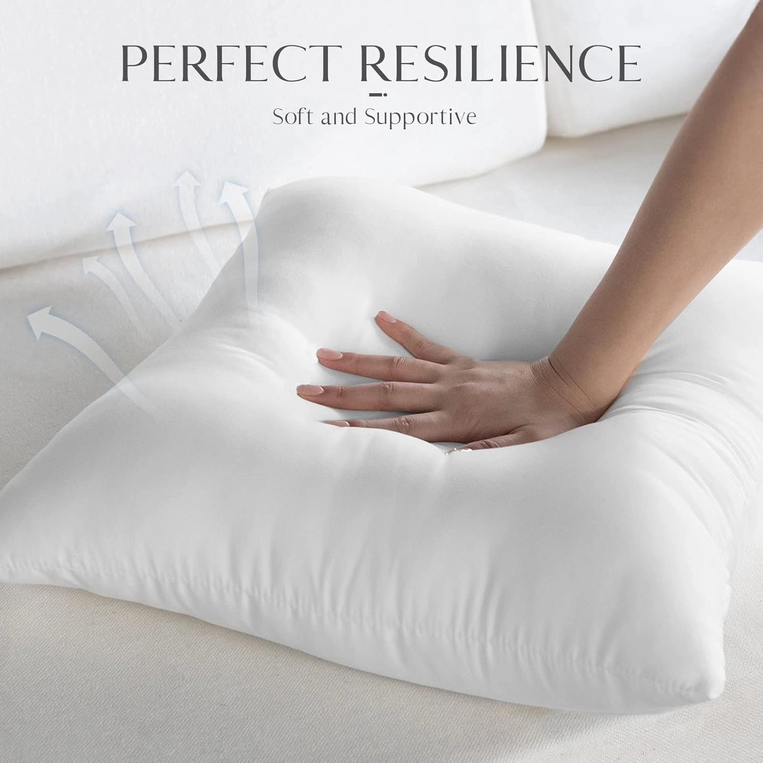 Ashler 12 x 20 Outdoor Pillow Inserts, Made in USA, Spring Decor Pillows, Set of 2, Water Resistant Throw Pillow Insert Hypoallergenic Pillow Insert for Patio, Bench, Garden, Indoor Outdoor Decorative