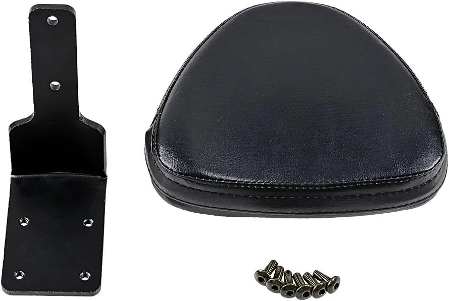Astra Depot Black Synthetic Leather Rear Passenger Backrest Sissy Bar Pad Compatible with Kingpin Cross Country Victory Zach Ness Vegas High-Ball 8-Ball
