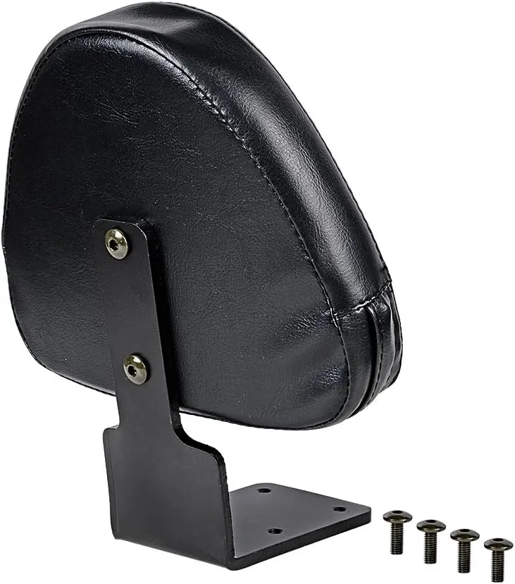 Astra Depot Black Synthetic Leather Rear Passenger Backrest Sissy Bar Pad Compatible with Kingpin Cross Country Victory Zach Ness Vegas High-Ball 8-Ball