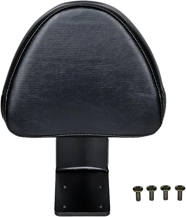 Astra Depot Black Synthetic Leather Rear Passenger Backrest Sissy Bar Pad Compatible with Kingpin Cross Country Victory Zach Ness Vegas High-Ball 8-Ball