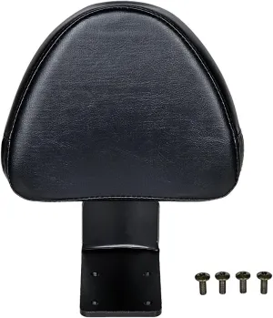 Astra Depot Black Synthetic Leather Rear Passenger Backrest Sissy Bar Pad Compatible with Kingpin Cross Country Victory Zach Ness Vegas High-Ball 8-Ball