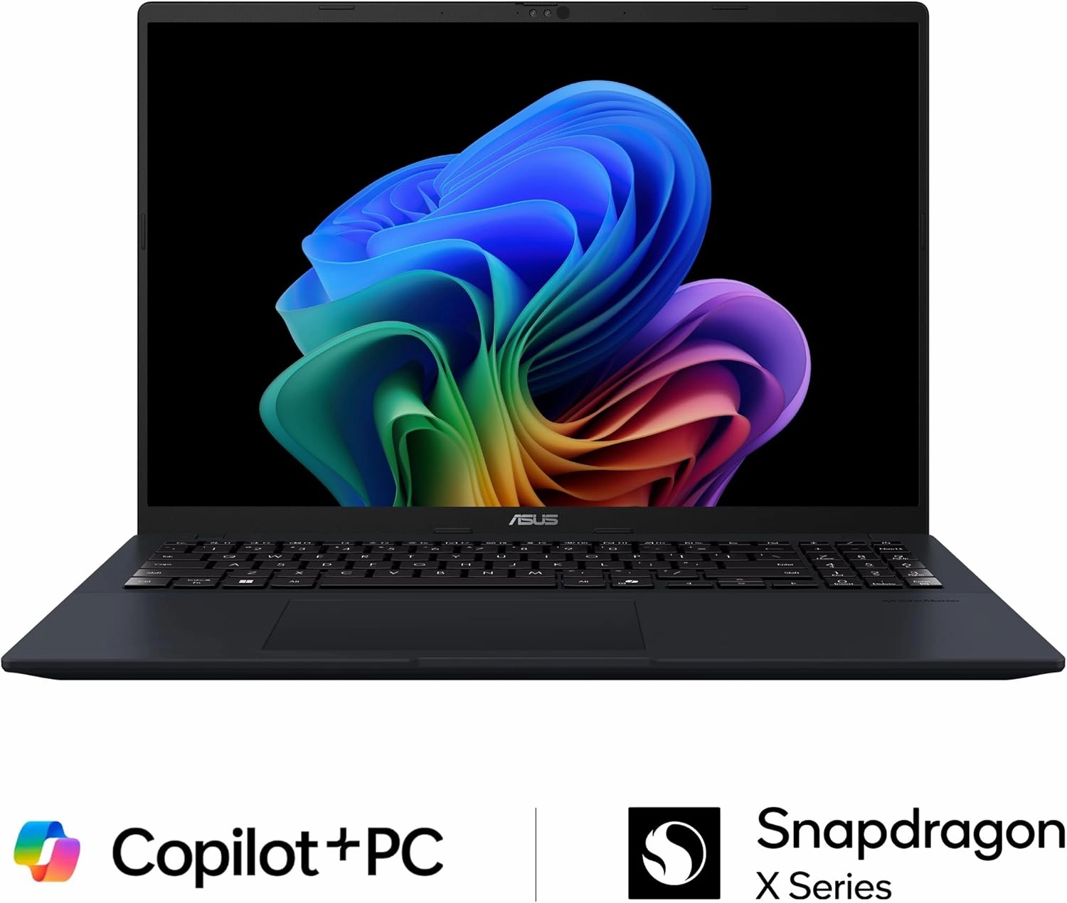 ASUS Vivobook 16 Laptop, 16” WUXGA 60Hz Display, Qualcomm Snapdragon X, Qualcomm Adreno GPU, 16GB RAM, 512GB SSD, Windows 11, Quiet Blue, X1607QA-DS54