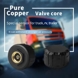 B-Qtech RV TPMS Tire Pressure Monitoring System 6 Sensors Trailer Wireless TPMS Real Time Display Pressure & Tempereture for Truck Motorhome Camper Pickup Bus (0-199PSI) 7 Alert Modes