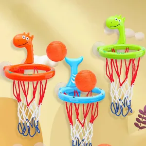 Baby Bath Toy Children Water Play Toys Set Bathroom Bathtub Suction Cup Shooting Basketball Hoop with 3 Balls Bath Toys for Kids