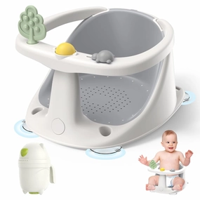 Baby Bath Seat: Infant Bath Seats for Babies Sitting Up - Toddler Bath Seat for Babies 6 Months & Up Baby Bathtub Seat with Non-Slip Suction Cups Baby Bath Tub Chair for Shower