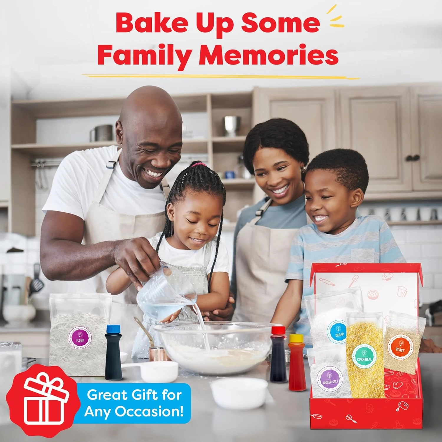 Baketivity Rainbow Bagel Kids Baking Kit - Baking Kits for Kids with Premeasured Ingredients, Step-By-Step Instructions, Video Guide, and STEM Lessons - Kids Cooking Kit for Ages 6-12 