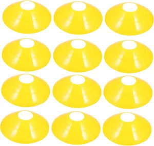 balacoo 1Set Football Disc Maker Training Cones Durable Soccer Markers for Football Basketball Drills with Carry Bag for Site Boundaries Training Courses