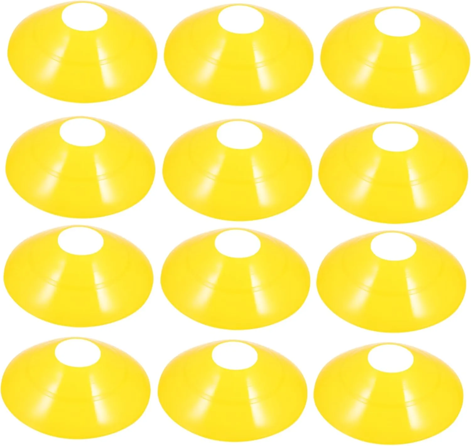 balacoo 1Set Football Disc Maker Training Cones Durable Soccer Markers for Football Basketball Drills with Carry Bag for Site Boundaries Training Courses