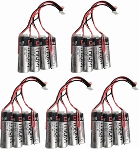BALOLO (5-Pack) HW0470360-A ER6V/3.6V 8000mah PLC Lithium Battery Replacement for Yaskawa HW0470360-A Motoman Robot YASKAWA HW0470360