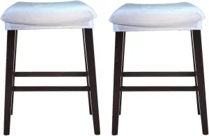 Bar Stool Cover Rectangle Set of 2 Velvet Stretch Counter Height Bar stools Slipcovers Saddle Stool Slipcover Bench Seat Protector Backless Bar Stools Covers for Kitchen Counter Beige-gray