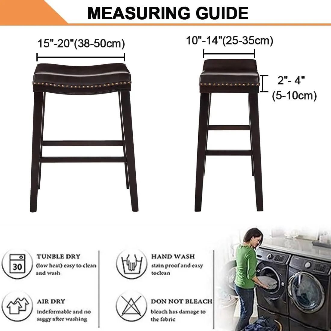 Bar Stool Cover Rectangle Set of 2 Velvet Stretch Counter Height Bar stools Slipcovers Saddle Stool Slipcover Bench Seat Protector Backless Bar Stools Covers for Kitchen Counter Beige-gray