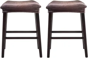 Bar Stool Cover Rectangle Set of 2 Velvet Stretch Counter Height Bar stools Slipcovers Saddle Stool Slipcover Bench Seat Protector Backless Bar Stools Covers for Kitchen Counter Coffee