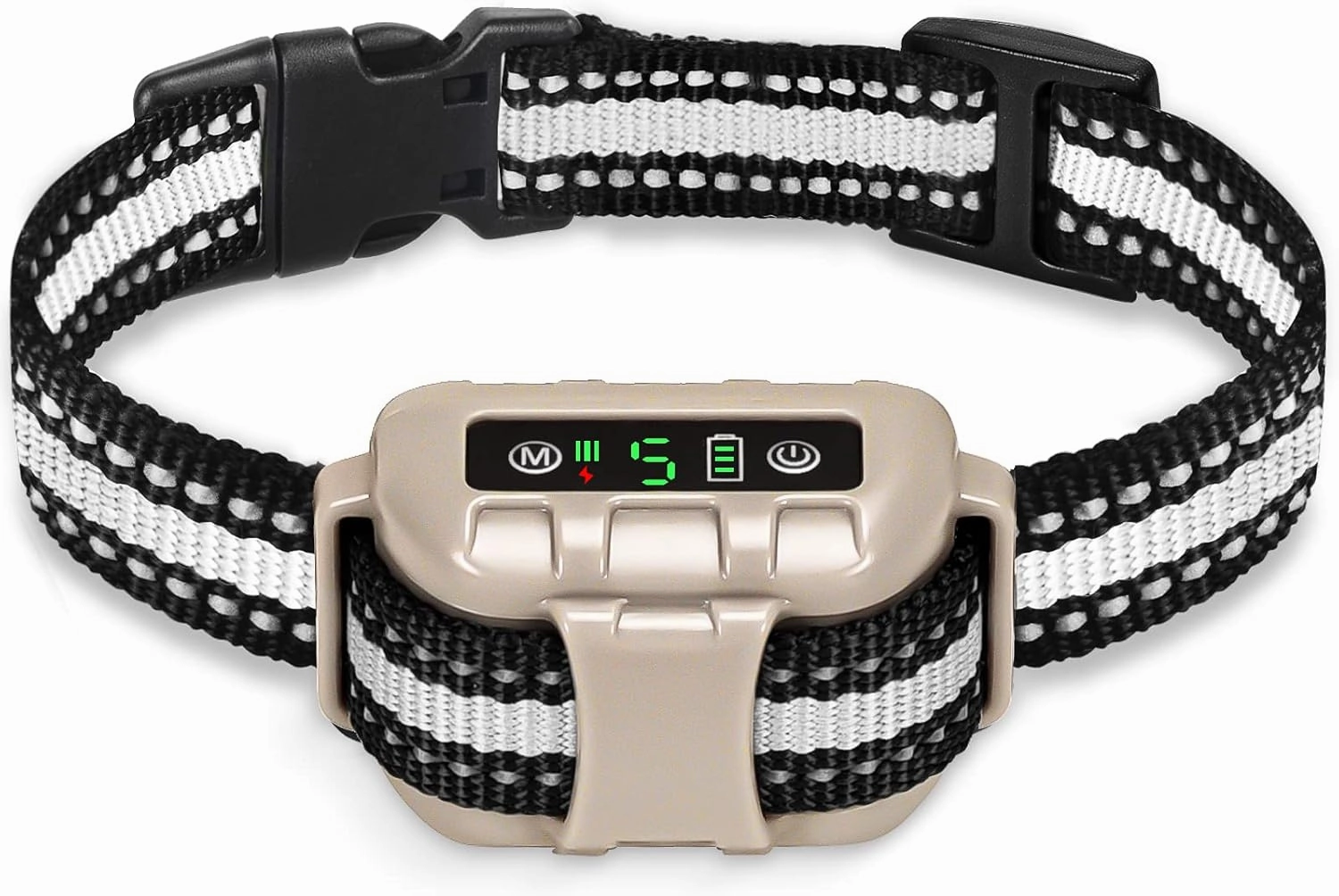 Bark Collar No Bark Collar Rechargeable Anti bark Collar with Adjustable Sensitivity and Intensity Beep Vibration and No Harm Shock Bark Collar for Small Medium Large Dogs