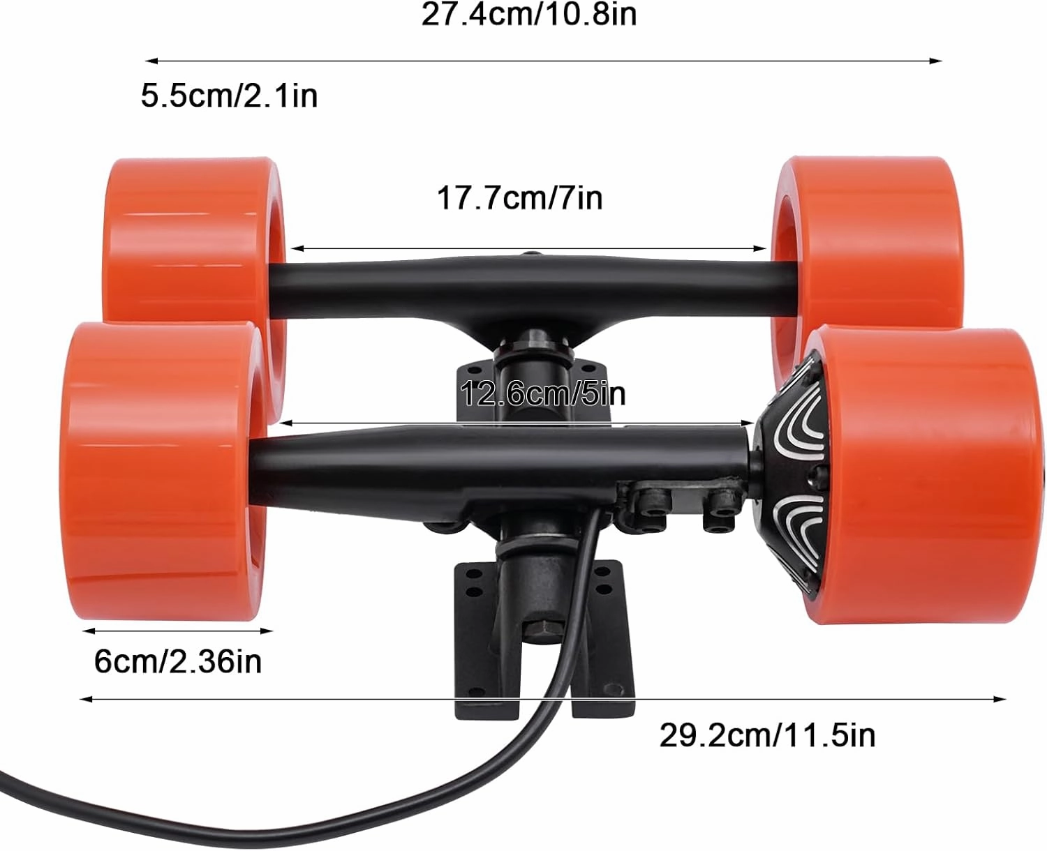 Battery Powered Single Motor Set for Electric Skateboard, Drive Scooter Hub Motors 250W 2200rpm Strong Power Brushless Motor, 9.32mph Maximum Speed Skateboarding Equipment, DIY Hub Motor
