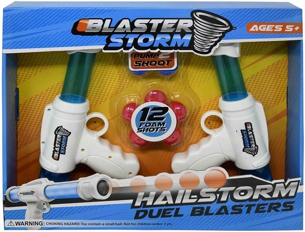 Battle 2-Pack Foam Ball Guns with 12 Balls for Kids