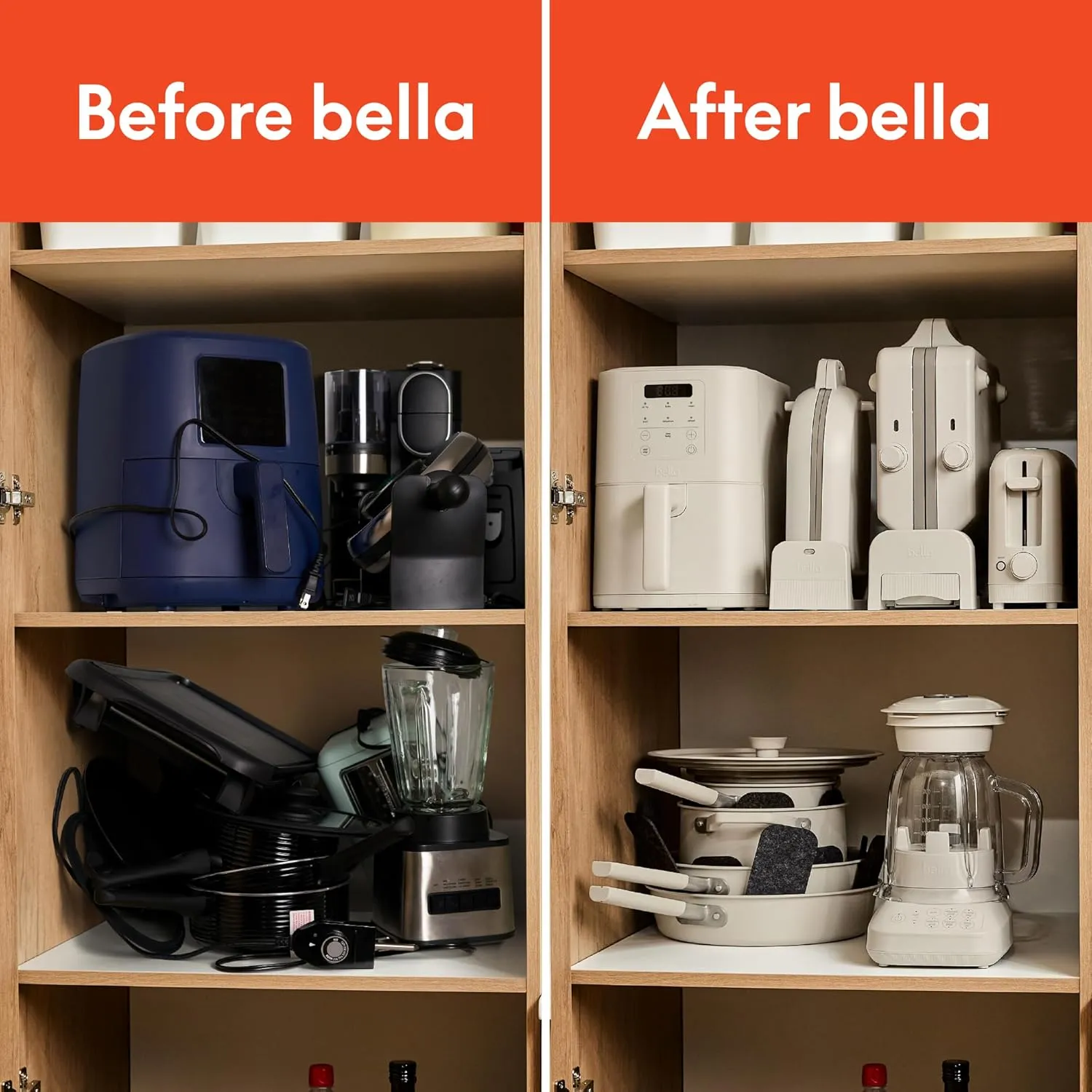 bella 3.5 qt Hand & Stand Mixer, 2 in 1 Multifunctional Kitchen Gadget, Space-saving Design & Double Dishwasher-Safe Bowls, Perfect for Dough and Batter, 200 Watt, Oatmilk