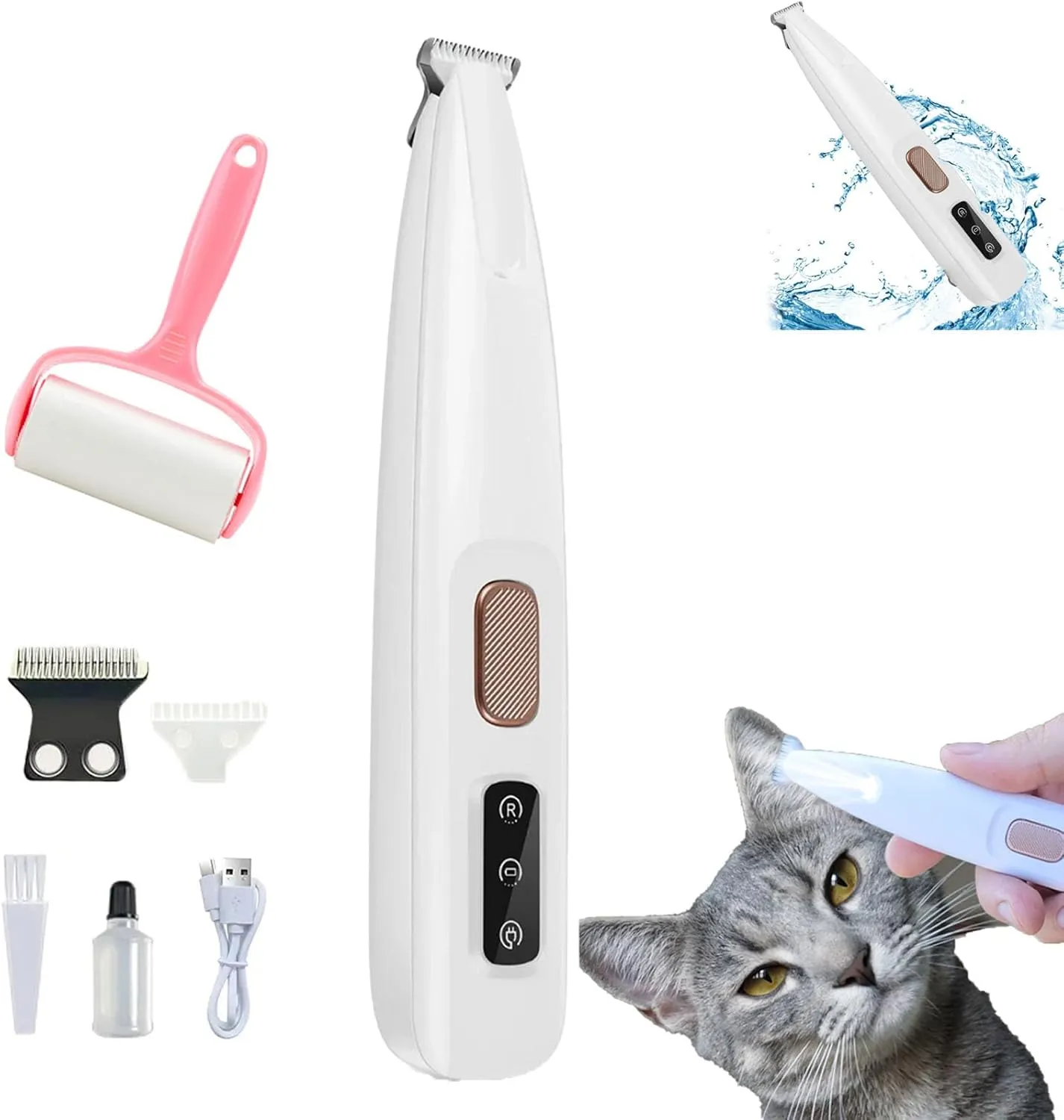 Belvedir Belvedere Cat Trimmer, Belvedere Cat Grooming Trimmer, Belvedere Shaver, Belved R Cat Grooming Trimmer, Petoir Paw Trimmer, Petour Paw Trimmer, Cat Paw Trimmer for Grooming (1 Set)