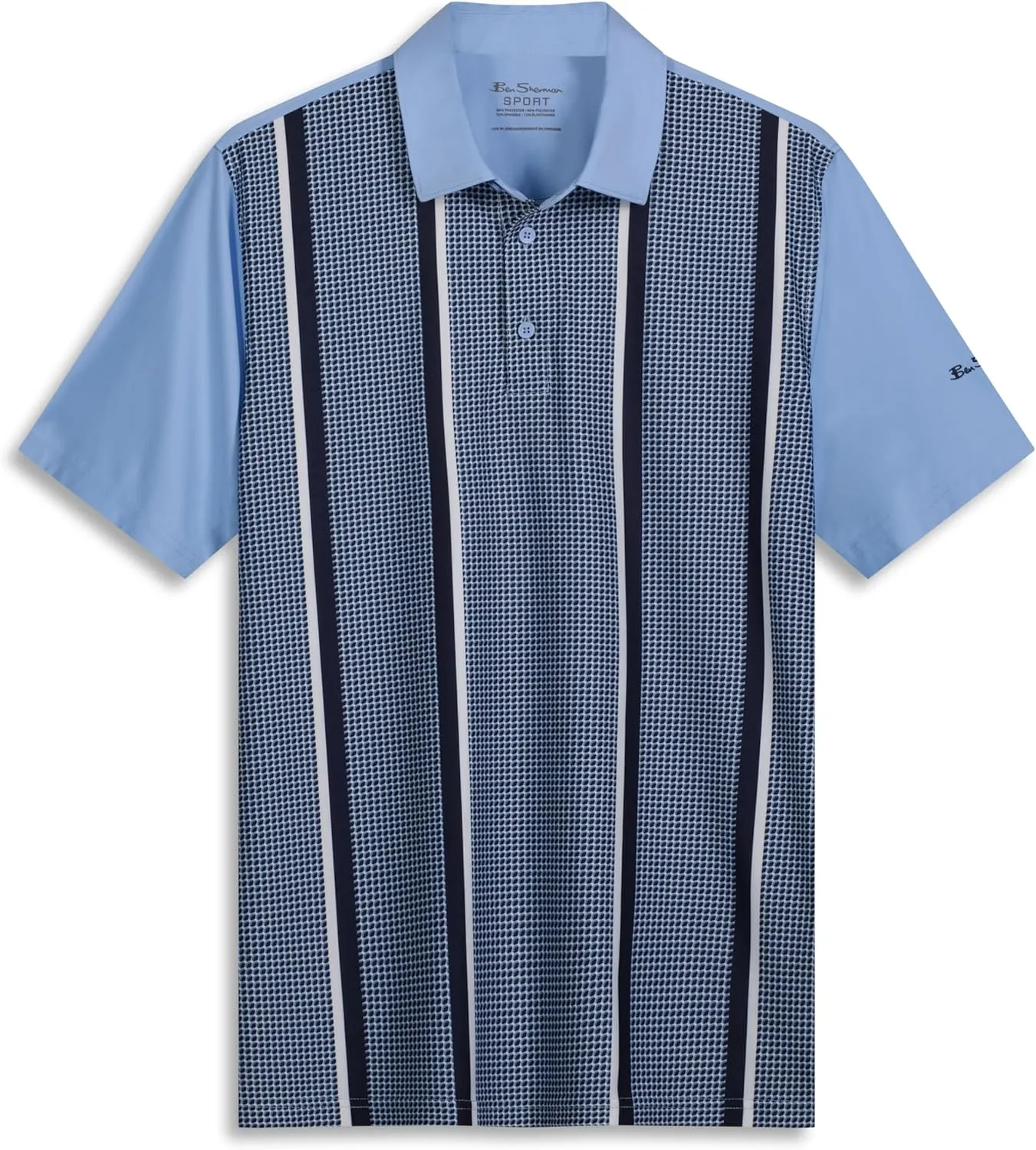 Ben Sherman Men's Performance Golf Polo Shirts– Stretch, Extra Soft Fabric, Moisture-Wicking, Odor Resistant