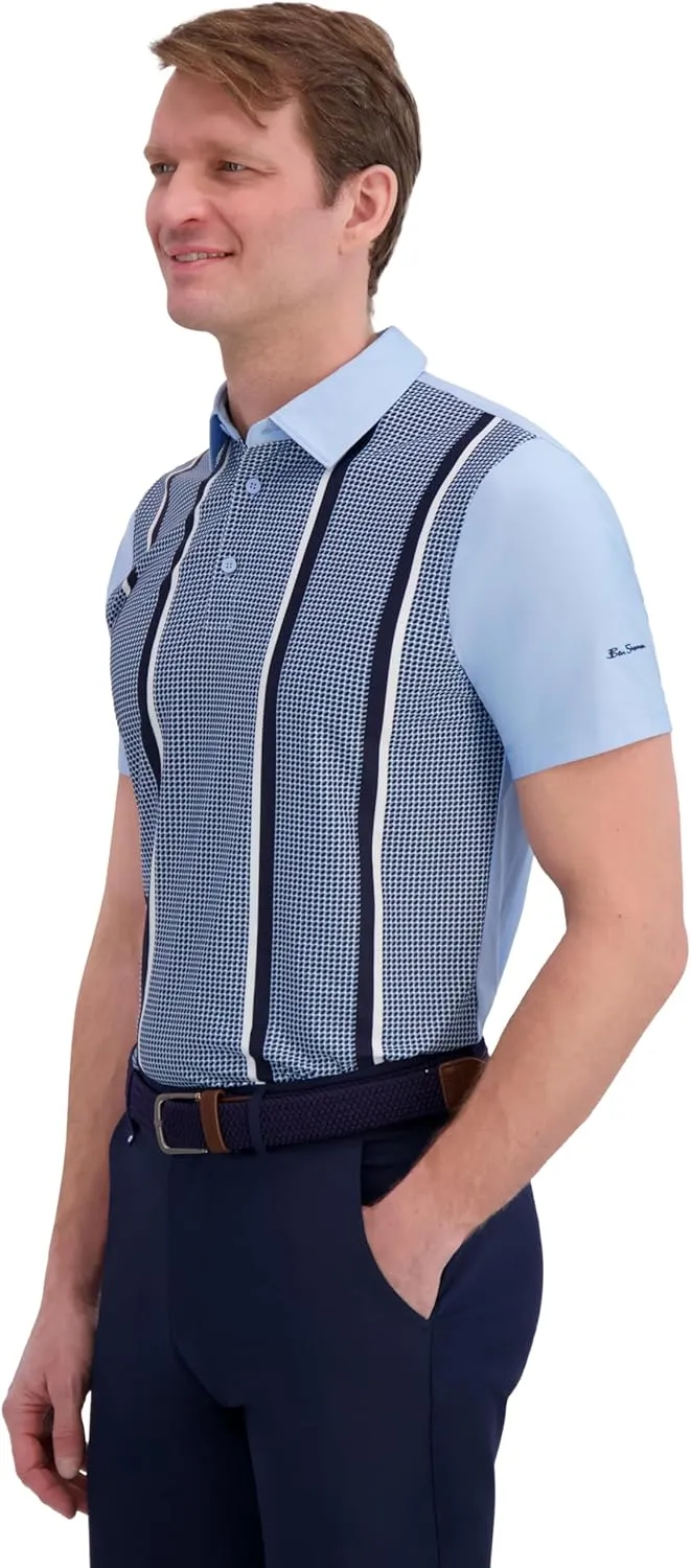 Ben Sherman Men's Performance Golf Polo Shirts– Stretch, Extra Soft Fabric, Moisture-Wicking, Odor Resistant