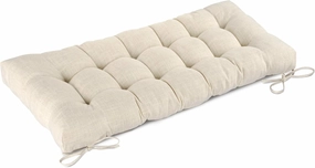 Bench Cushion for Indoor Furniture 48 x 19 inch Rectangle Bench Seat Cushion for Bay Window Entryway Bench Thick Textured Chair Cushion with Non-Slip Backing 1 Pack, Beige