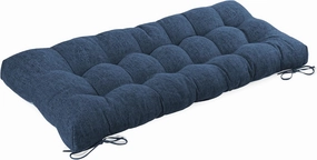 Bench Cushion for Indoor Furniture 48 x 19 inch Rectangle Bench Seat Cushion for Bay Window Entryway Bench Thick Textured Chair Cushion with Non-Slip Backing 1 Pack, Navy