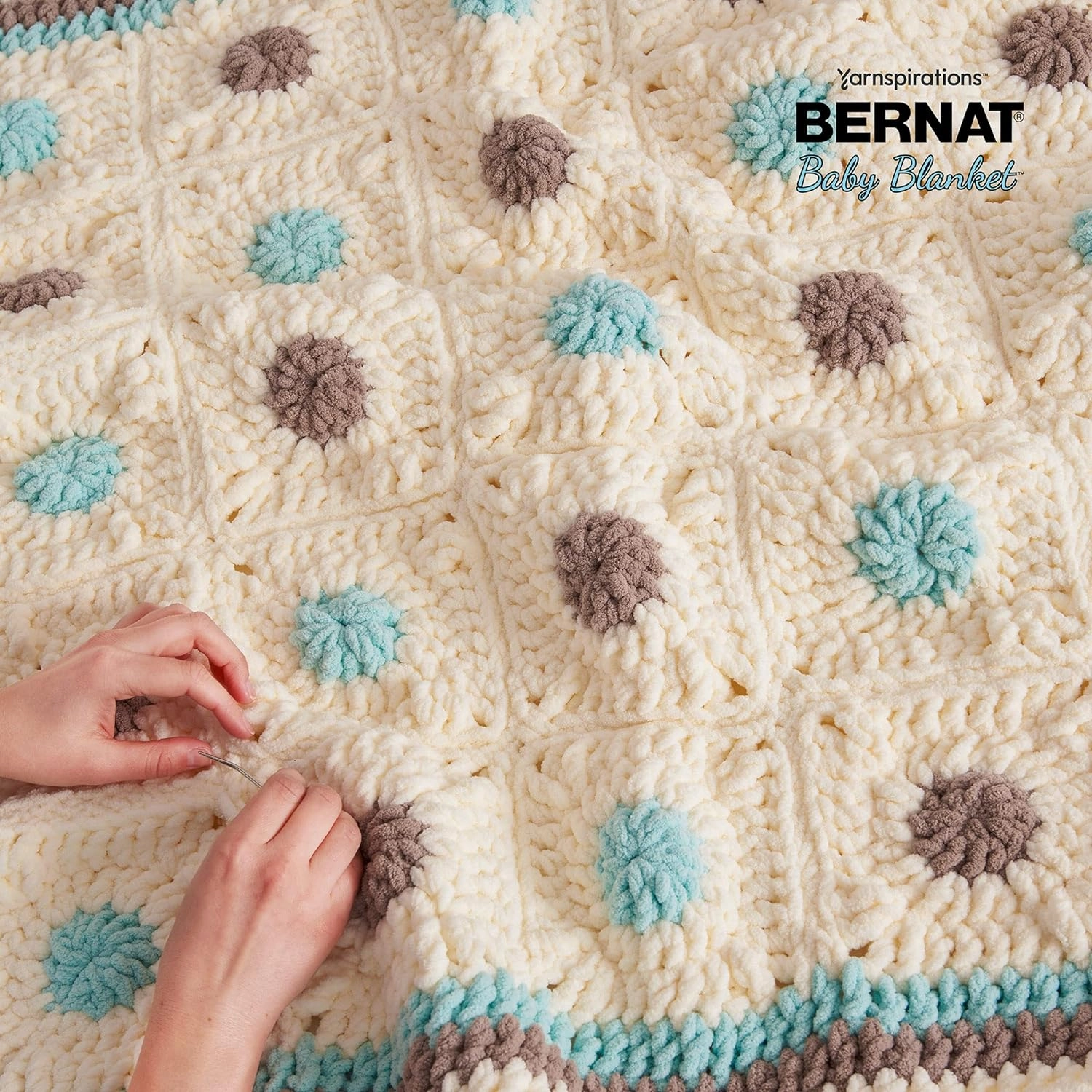 Bernat Baby Blanket Baby Yellow Yarn - 3 Pack of 100g/3.5oz - Polyester - 6 Super Bulky - 72 Yards - Knitting/Crochet