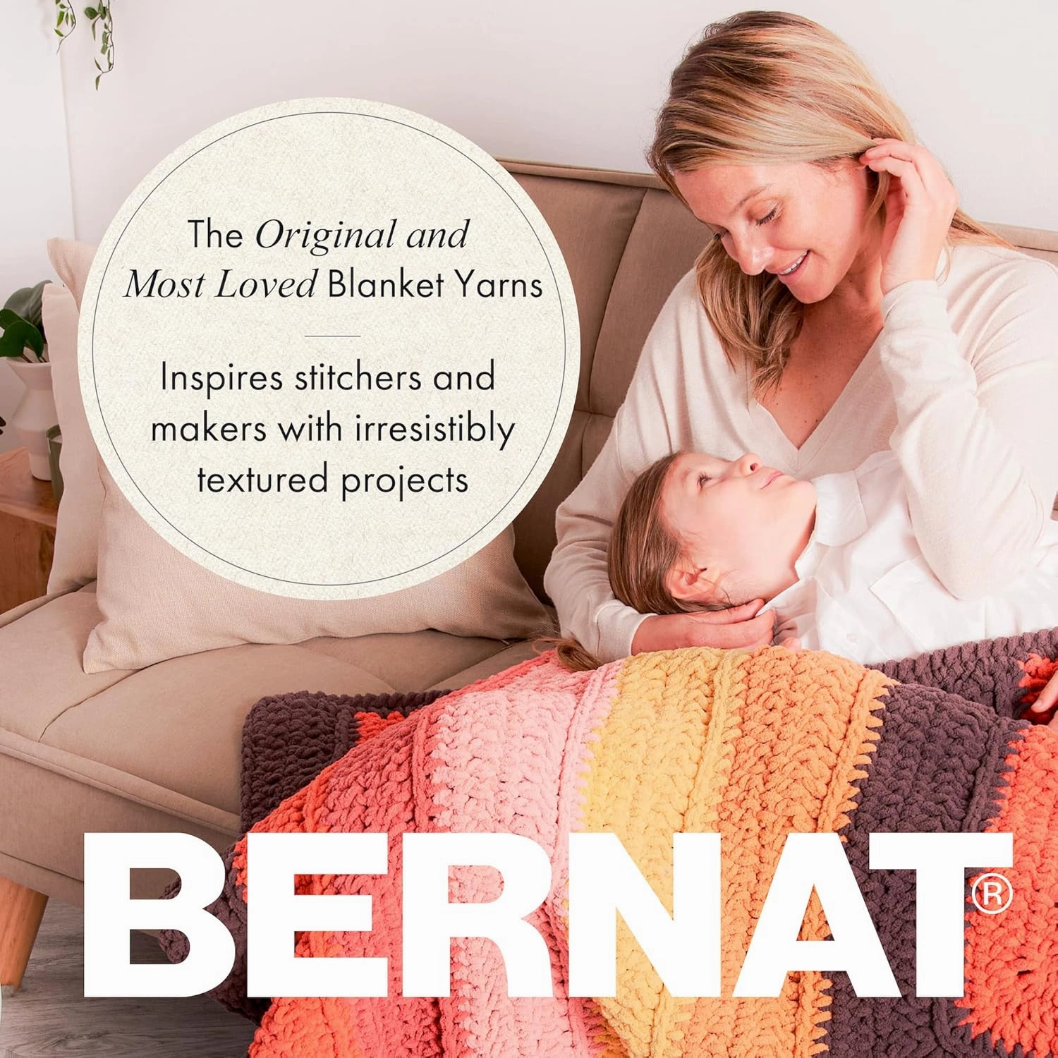 Bernat Baby Blanket Baby Yellow Yarn - 3 Pack of 100g/3.5oz - Polyester - 6 Super Bulky - 72 Yards - Knitting/Crochet