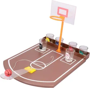 BESTonZON Acrylic Desktop Basketball Hoop Mini Hoop Toy for Bar Games Drinking Toy Accessory