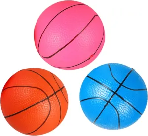 BESTonZON Playground Balls Set 3pcs Boys and Girls Bouncing Balls Toy 6 Inches Soft Basketball for Home School Kindergarten Sports Toys Balls Toy