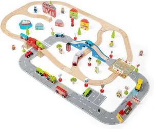Bigjigs Rail City Road and Railway Set