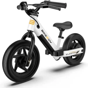 bikeboy Electric Balance Bike Kids Electric Bike for Ages 3-5years Old,24v 100w Motor,With12-Inch Pneumatic Tires, Rear Wheel Brake,Adjustable Speed,Dazzling Electric Motorcycle for Kids