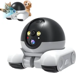Blinky Bot Camera - 360° View Blinkybot Robot, Blinky Bot Pro Dual-Lens Smart Robot Camera, 1080p HD Wi-Fi Mobile Pet Cameras with App Control, 2 Way Audio, Night Vision