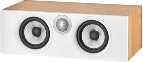 Bowers & Wilkins HTM6 S2 Center Channel Speaker - Anniversary Edition Loudspeaker, Twin Continuum Cone Bass/Midrange Drivers with Flowport Technology, Decoupled Double Dome Aluminum Tweeter, Oak