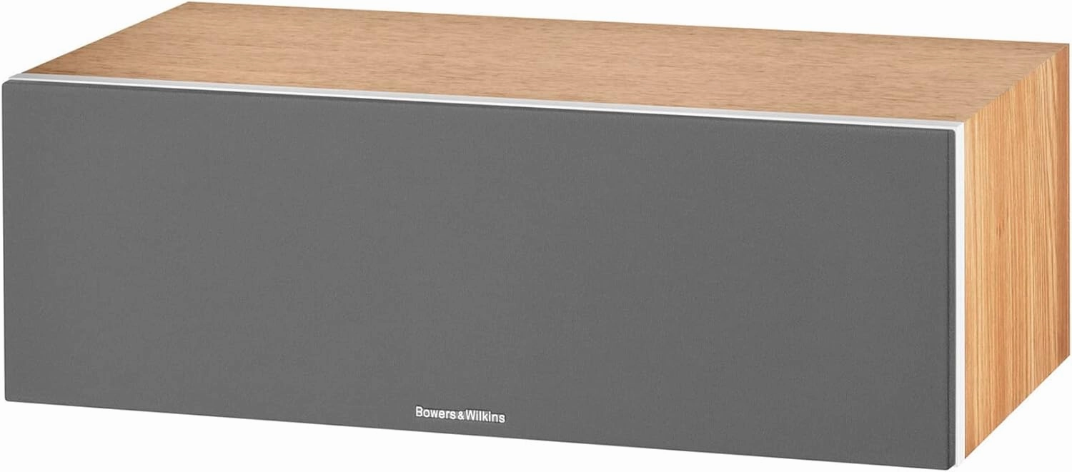 Bowers & Wilkins HTM6 S2 Center Channel Speaker - Anniversary Edition Loudspeaker, Twin Continuum Cone Bass/Midrange Drivers with Flowport Technology, Decoupled Double Dome Aluminum Tweeter, Oak
