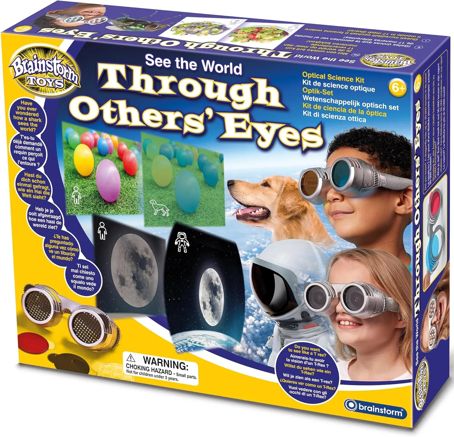 Brainstorm: See The World Through Others' Eyes - Optical Science Kit, 22 Mix & Match Lenses, Educational Leaflet, STEM Learning, Multi-Lingual, Kid 6 