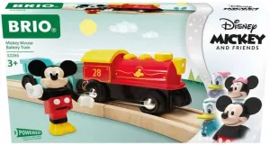 Brio 32265 Disney Mickey Mouse Battery Train - Exclusive Wooden Toy Train Set | Perfect for Kids Age 3 & Up | Enhances Motor Skills | Compatible with All Brio Tracks