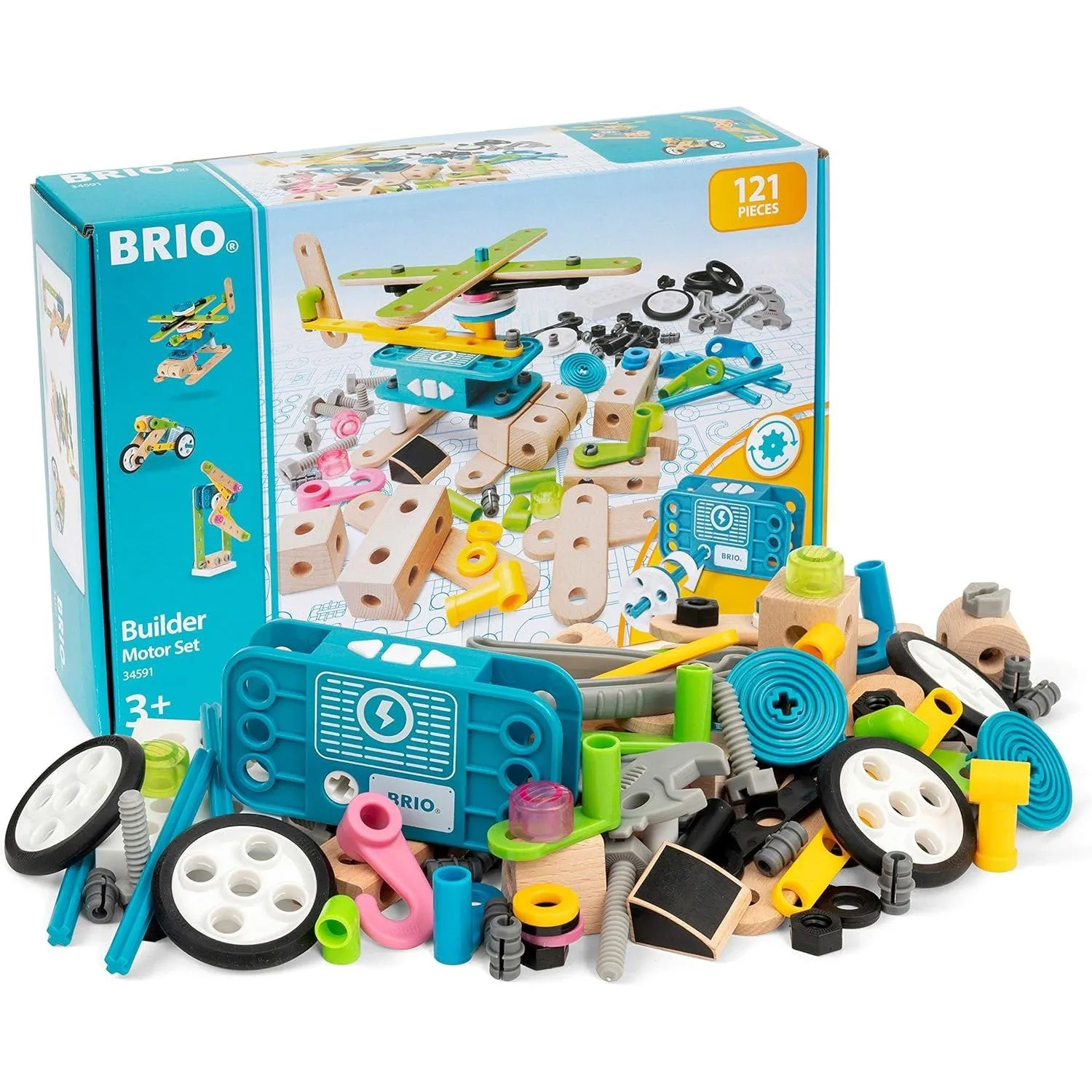 BRIO Builder Motor Set - 121 Pieces